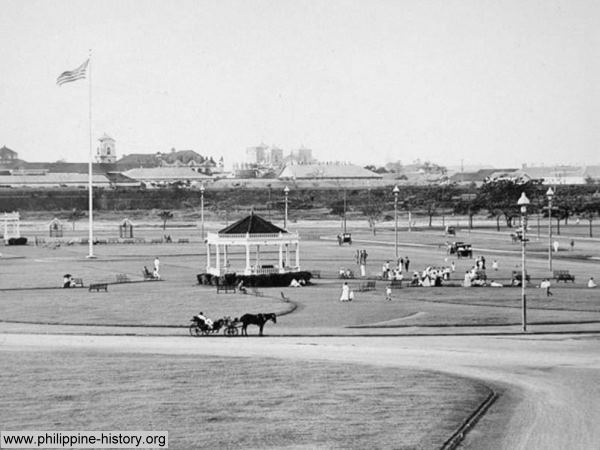 Luneta during the American time - photo circa 1900s
