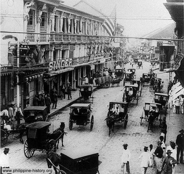 Old Photograph of Escolta, Manila circa 1898