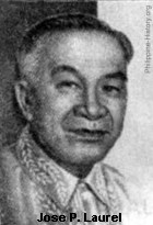 Jose P. Laurel, president during the Japanese occupation of the Philippines 