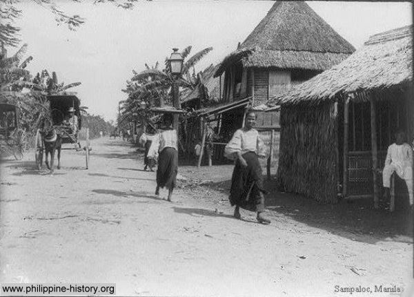 Vintage photo of Sampaloc Manila, Philippines